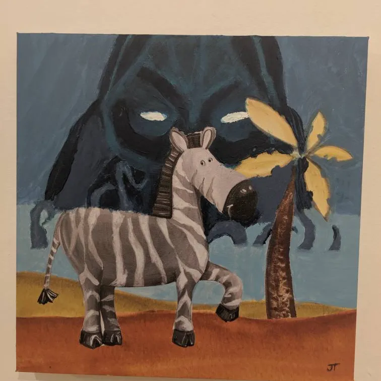 Cthulu And A Zebra Painting photo 1
