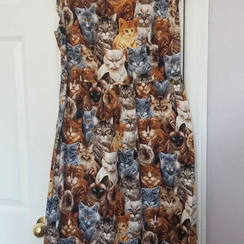 Plus Size Cat Dress-2xl photo 1