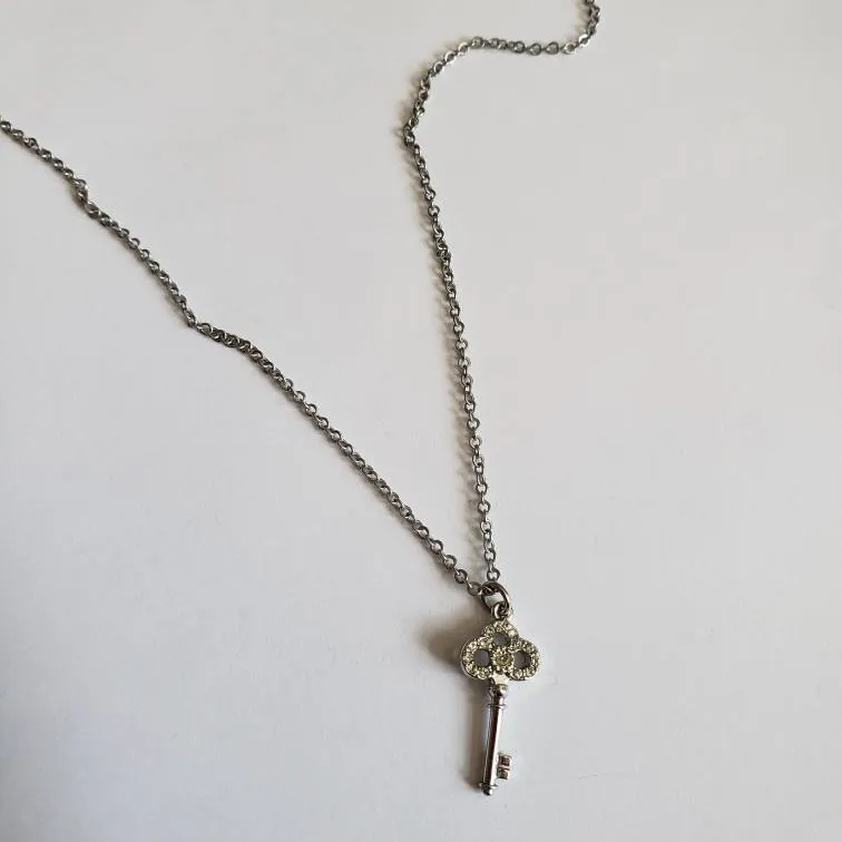 Silver Key Necklace photo 1