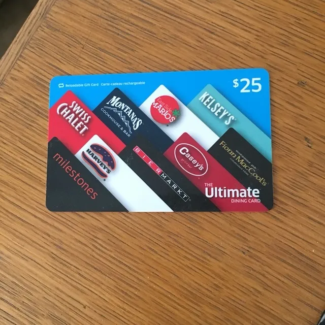 $25 Gift Card To Multiple Restaurants photo 1