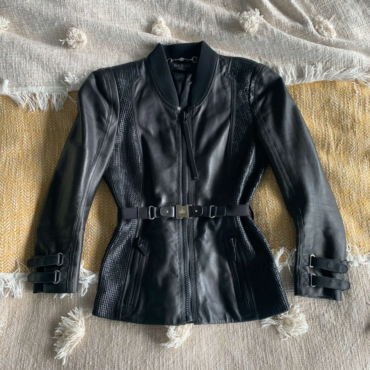 Authentic Gucci Leather Jacket photo 1