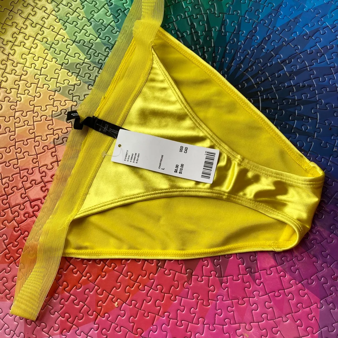 Urban Outfitters Yellow Satin Underwear photo 1