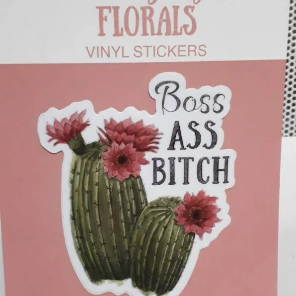 Boss Ass B*tch Vinyl Sticker photo 1