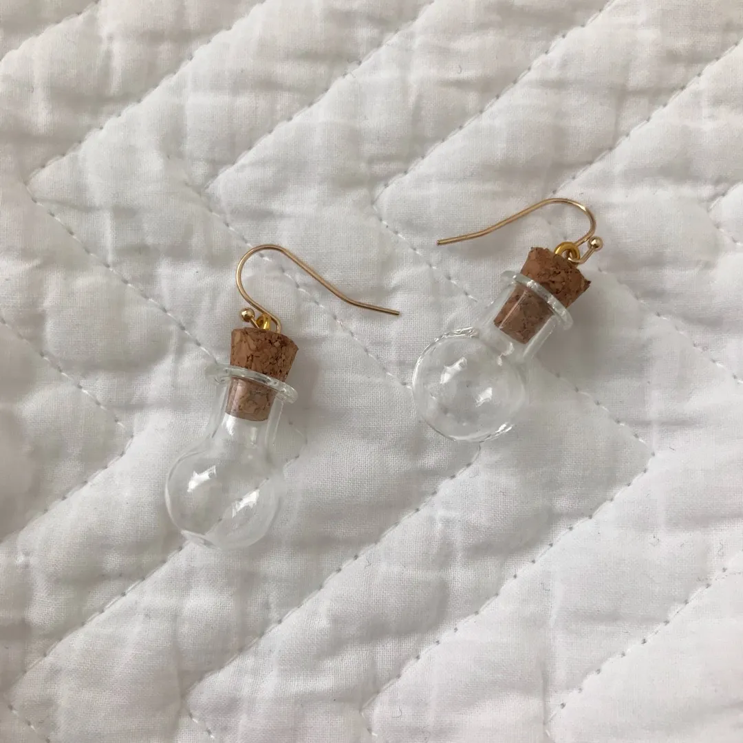 tiny vials/bottles earrings photo 1