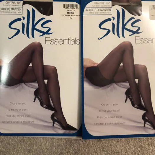 Silks Pantyhose Size A control Top Shadow Toe photo 1