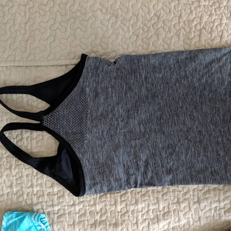 Jo Fresh Active Tank Top With Sports Bra Size M photo 4