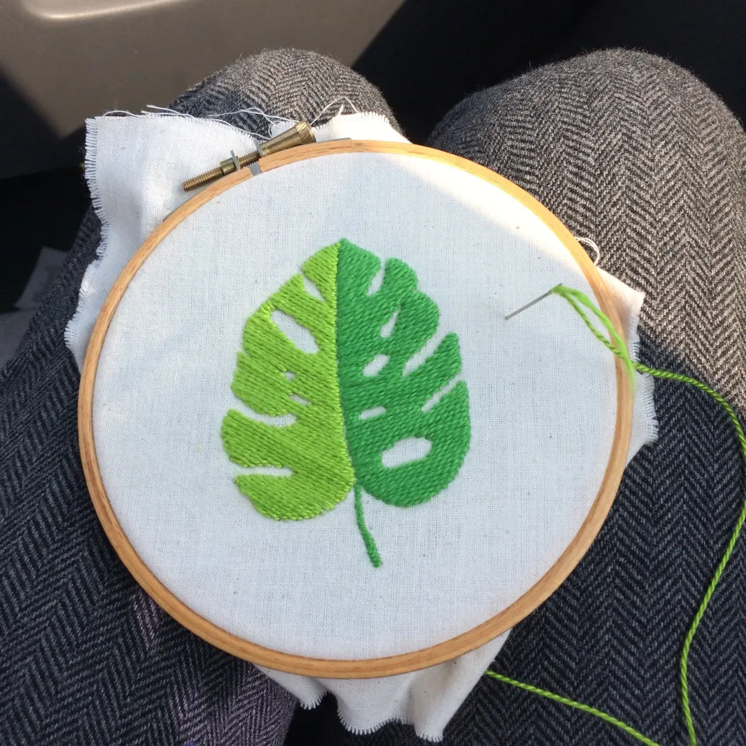 Leaf Embroidery 🌿 photo 3