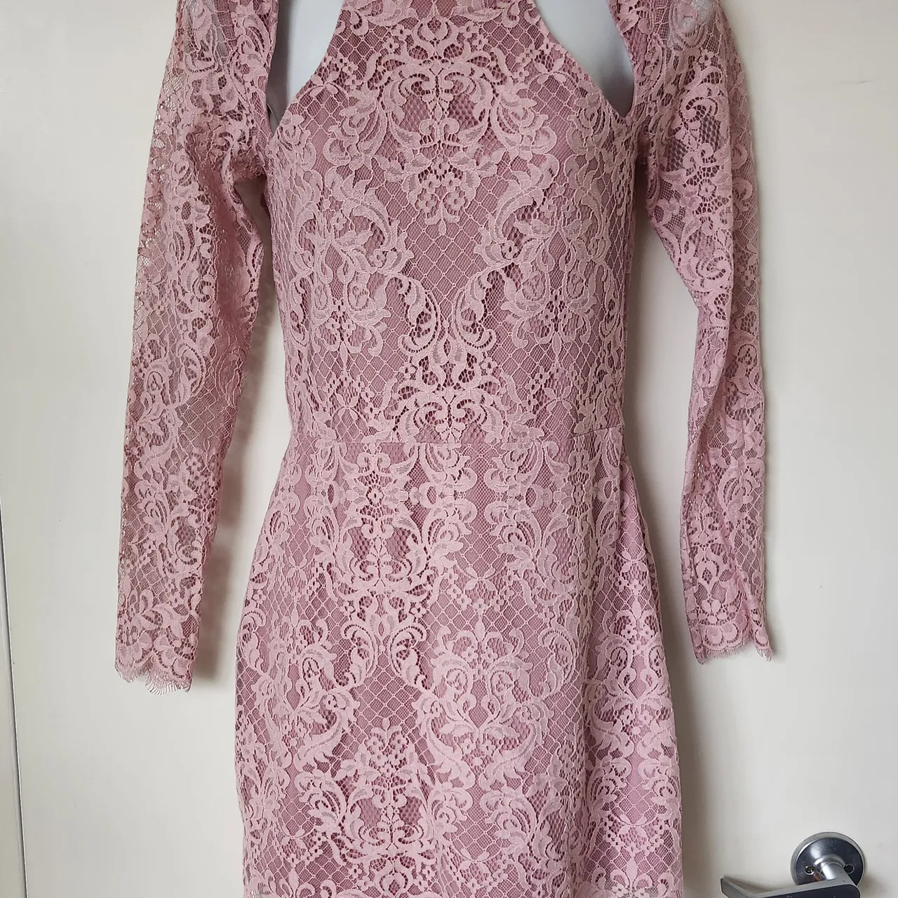 For love and lemons pink lace dress photo 1
