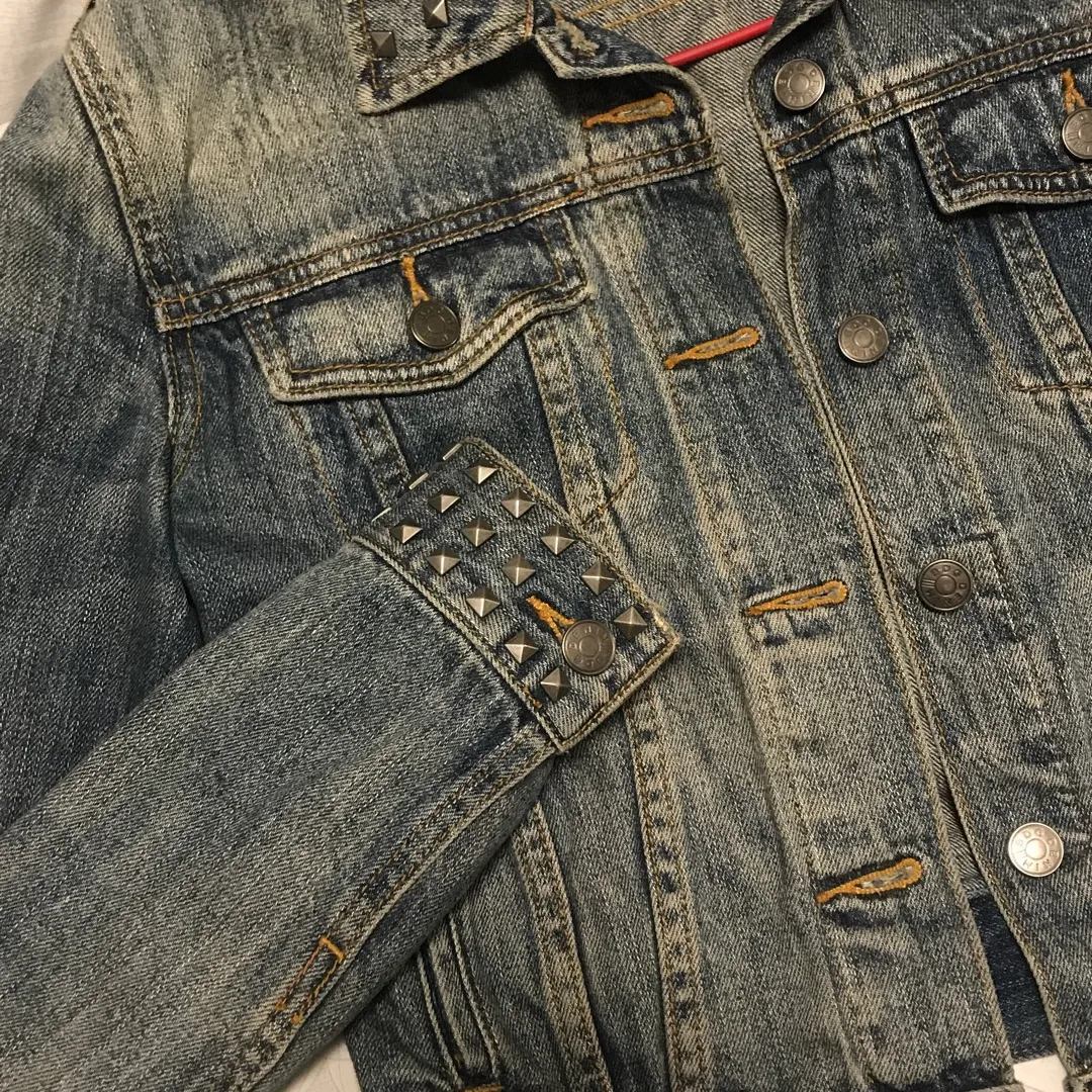 Urban Outfitters Studded Denim Jacket photo 3