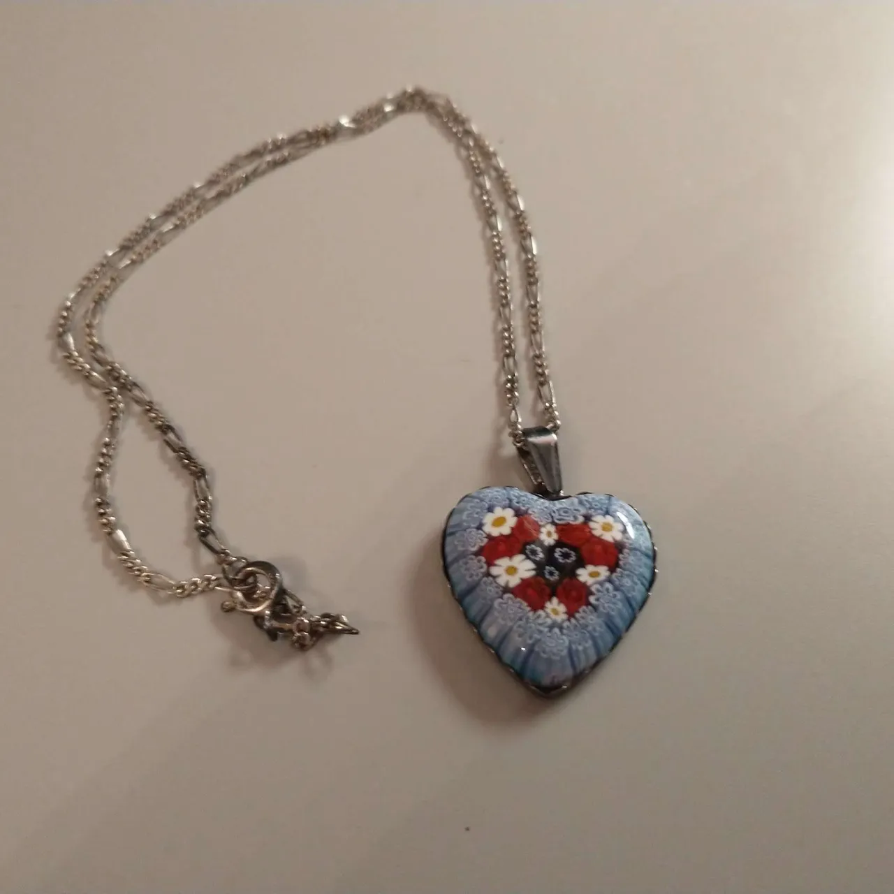 Murano Glass Heart Necklace photo 1