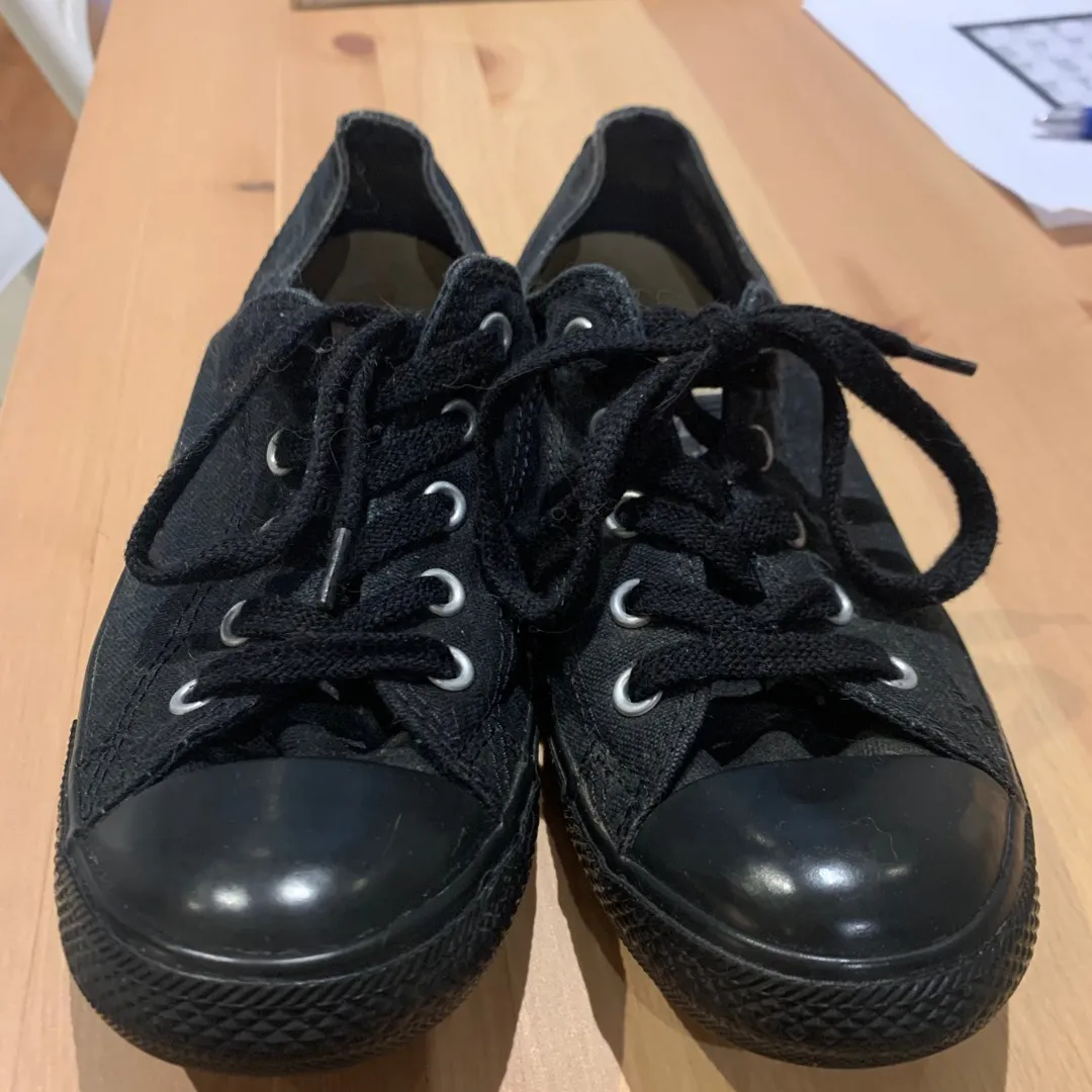 Black Converse Low Profile Shoes photo 3