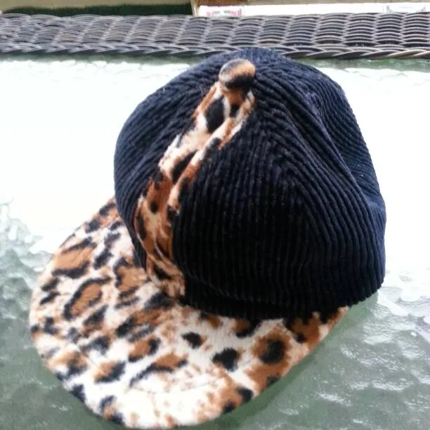 B Boy Leopard Corduroy Hat photo 1