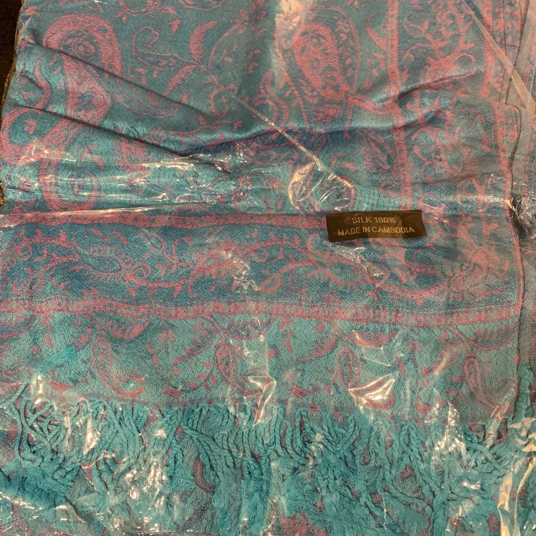 New In Package 100% Silk Scarf photo 1