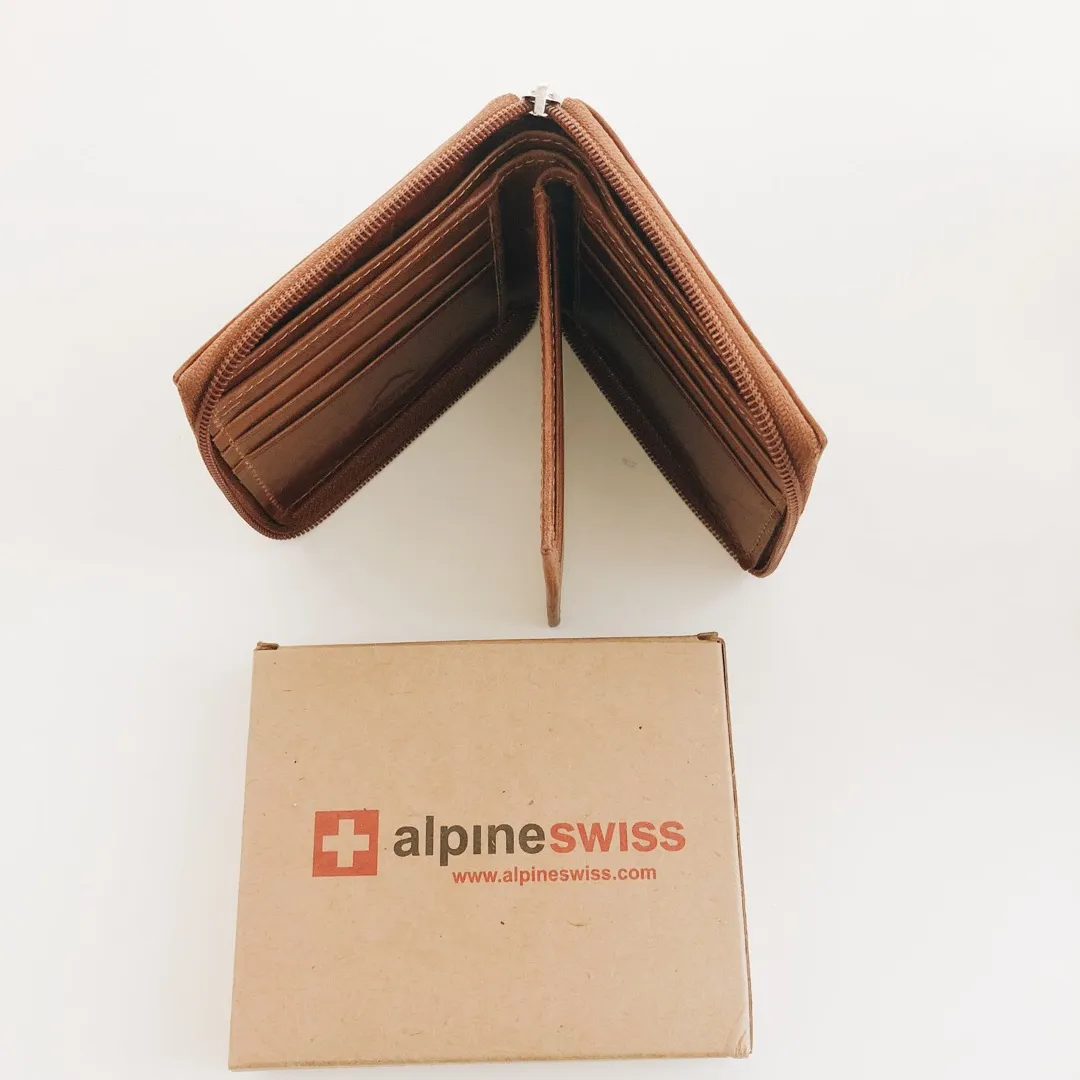 NEW: Alpine Swiss leather wallet photo 6
