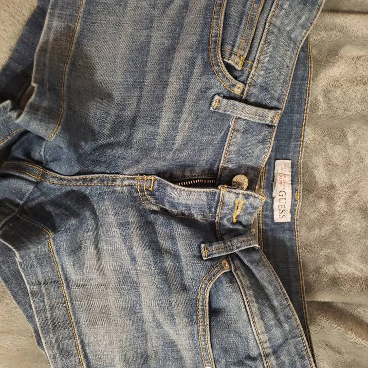 Guess Jean Shorts Size 27 photo 3