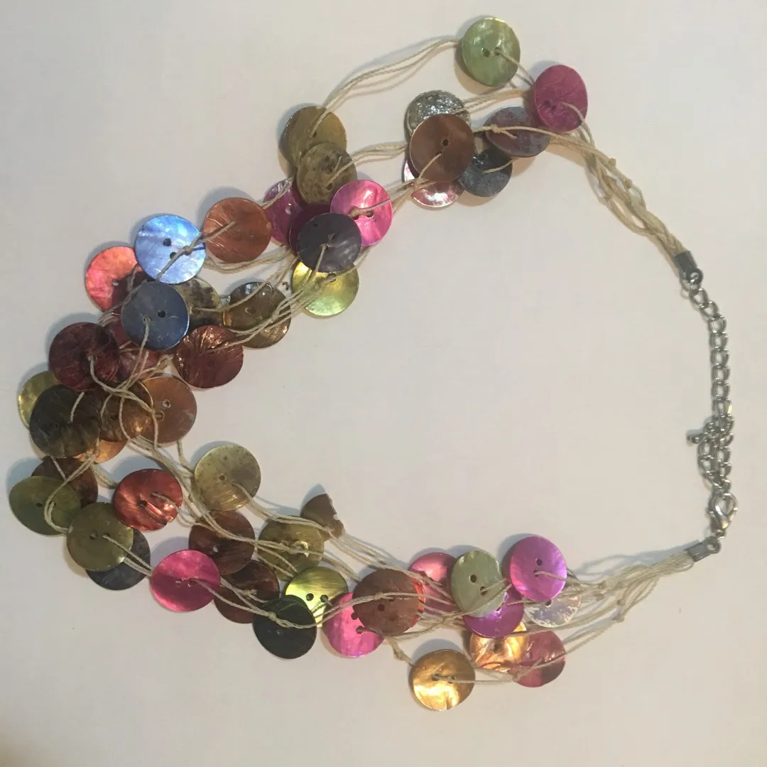 Colourful Button Necklace photo 1