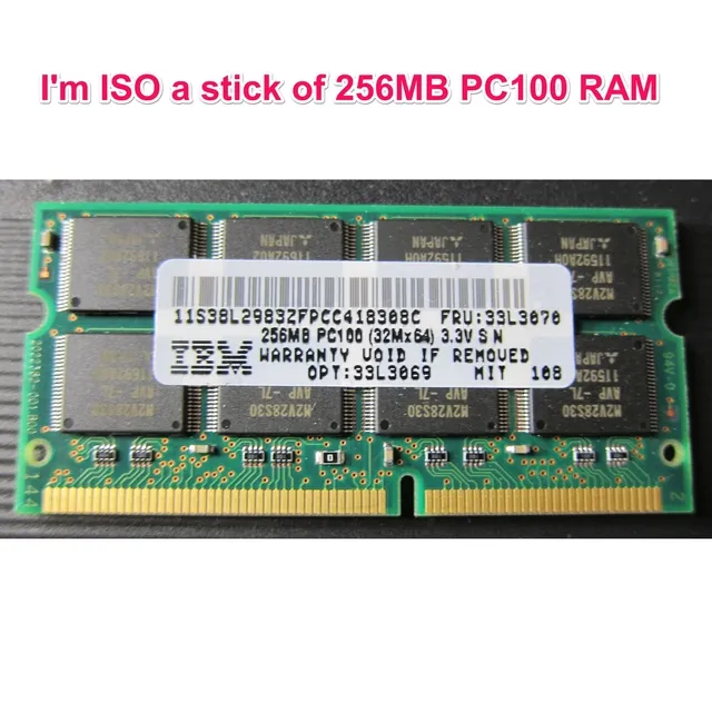 ISO: a stick of 256MB PC100 RAM photo 1