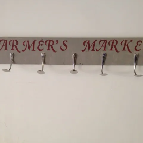 "vintage" farmer's market sign photo 1