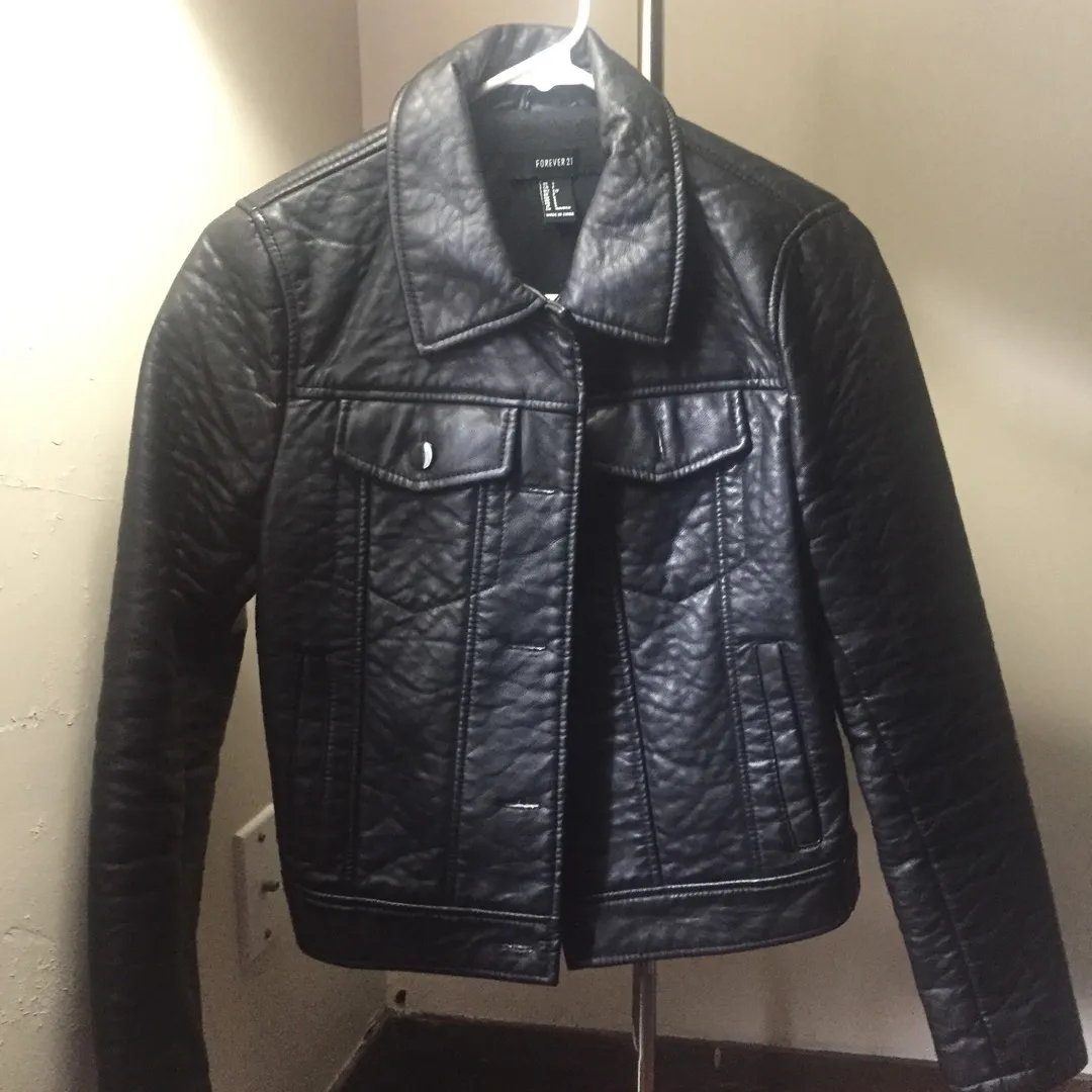 Faux Leather Jacket photo 1