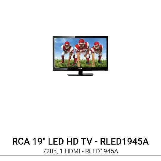 RCA 19" LED HD TV W/Remote & Manual photo 1