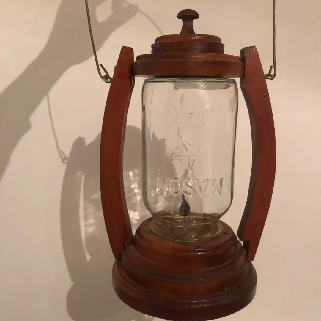 Mason Jar Style Indoor Lantern photo 1