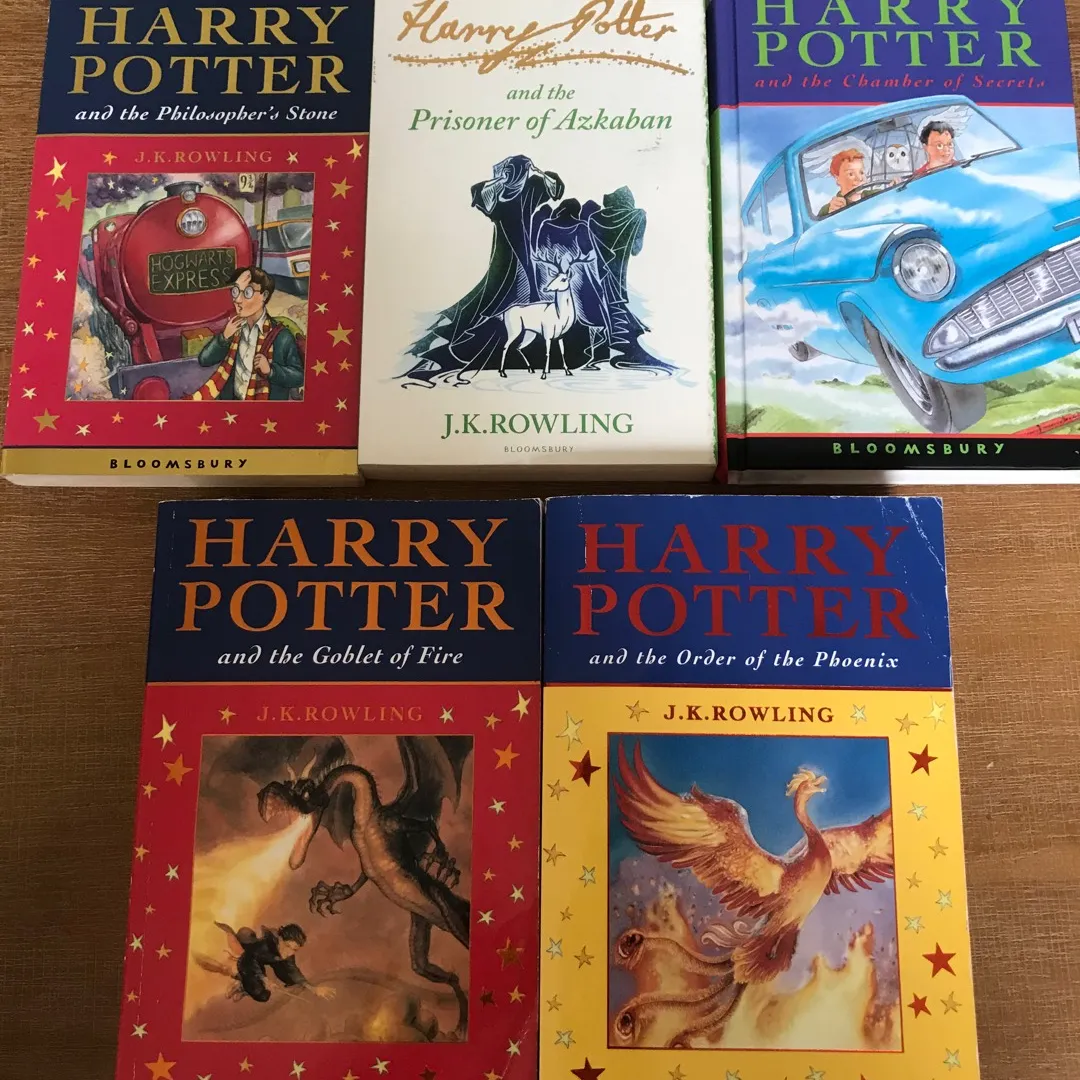 Harry Potter Books 1 Through 5 photo 1