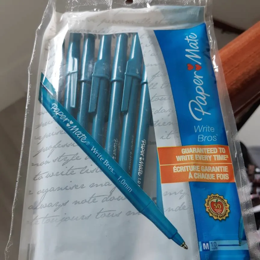 10 Ballpoint Pens, Blue photo 1