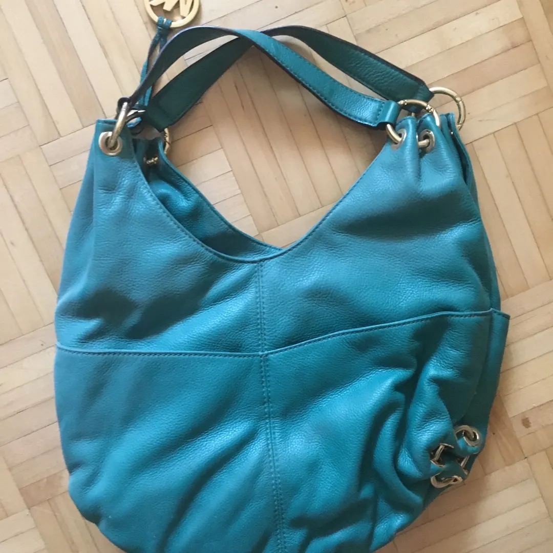 Michael Kors Turquoise Tote Bag photo 3