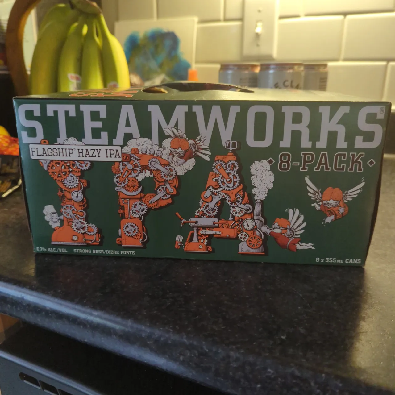 8 pack of SteamWorks Flagship Hazy IPA photo 1