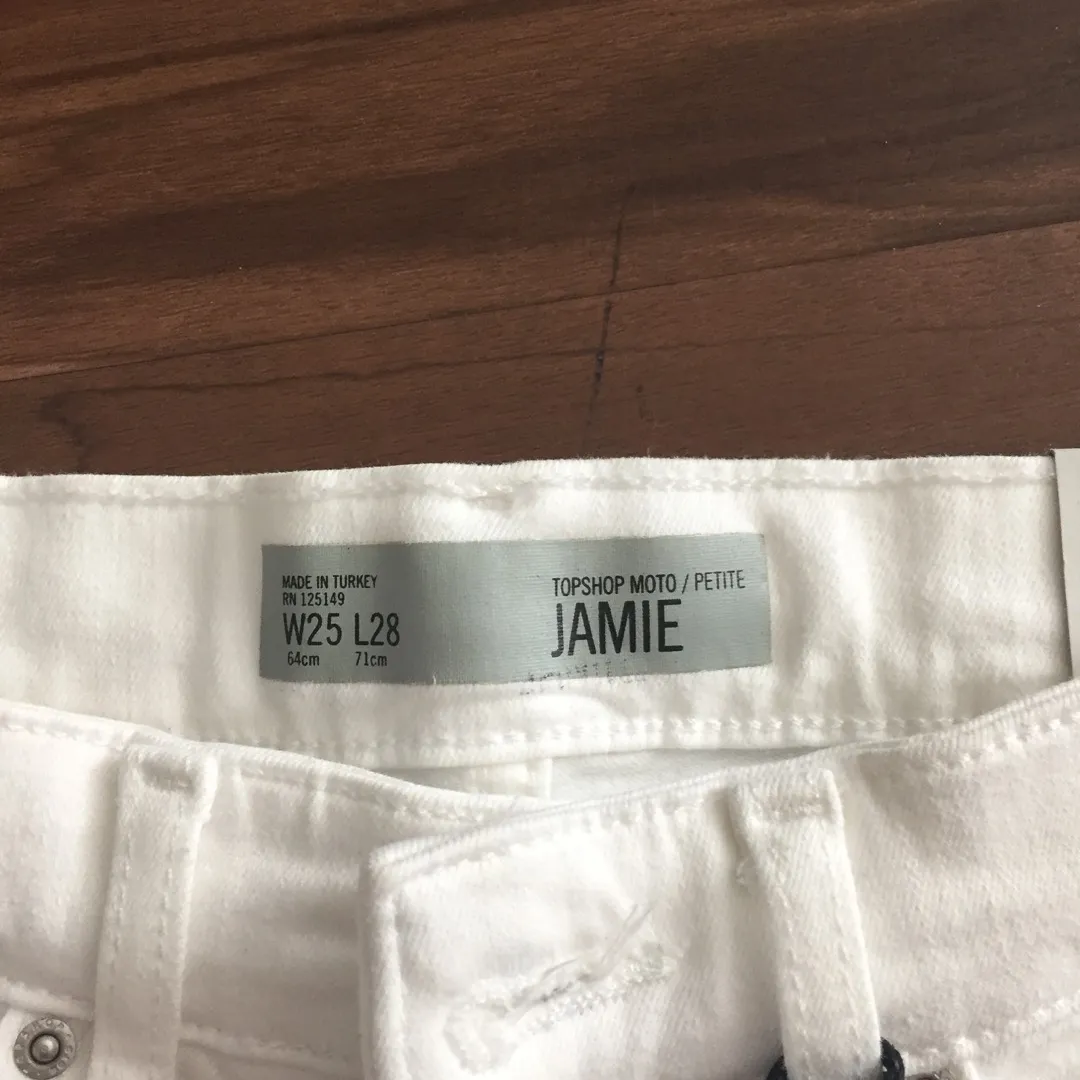 BNWT Topshop Jamie Jeans Size 25 photo 4
