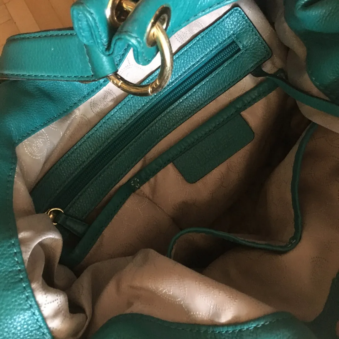 Michael Kors Turquoise Tote Bag photo 10