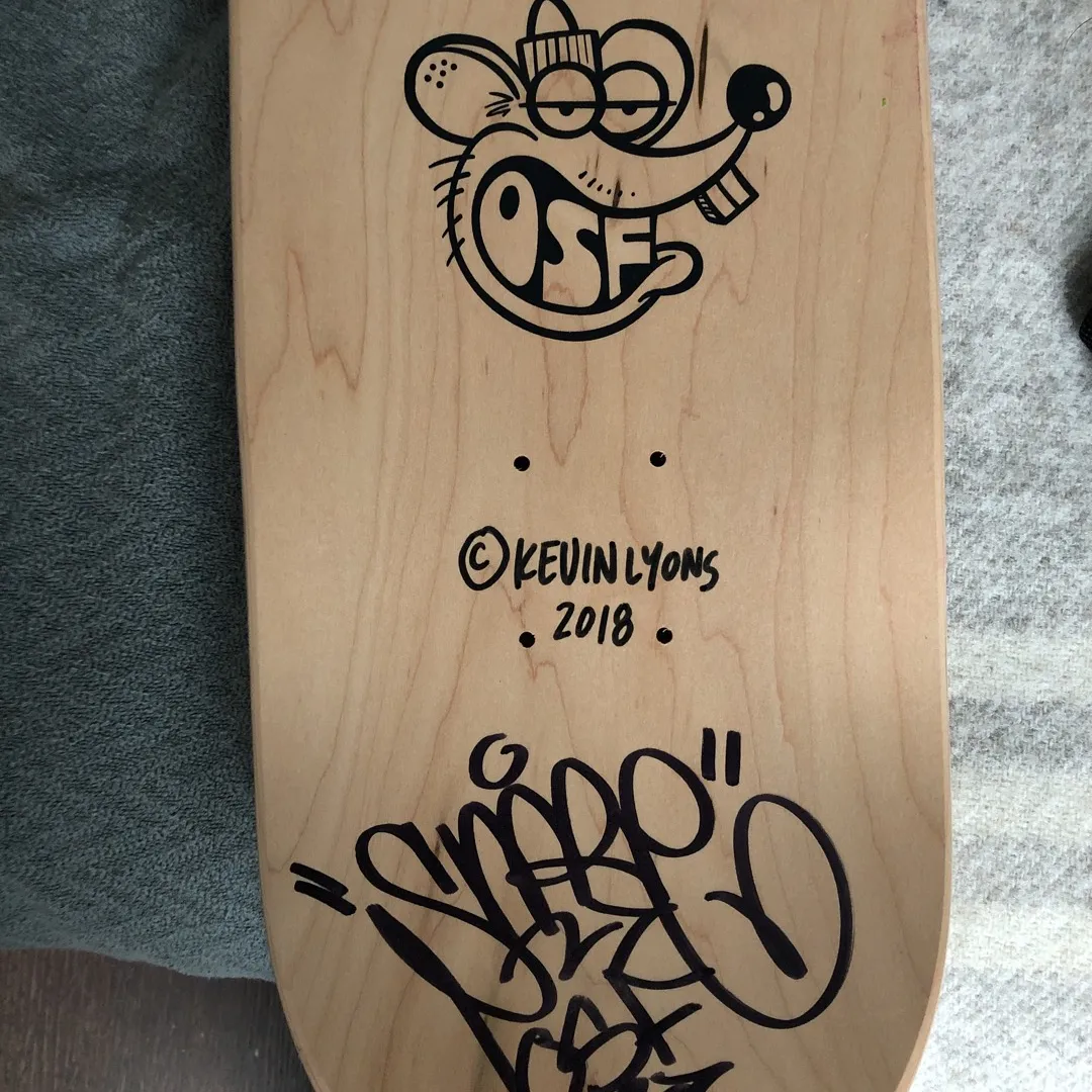 Kevin Lyons Oasis Skateboard Factory One Of A Kind Board photo 3