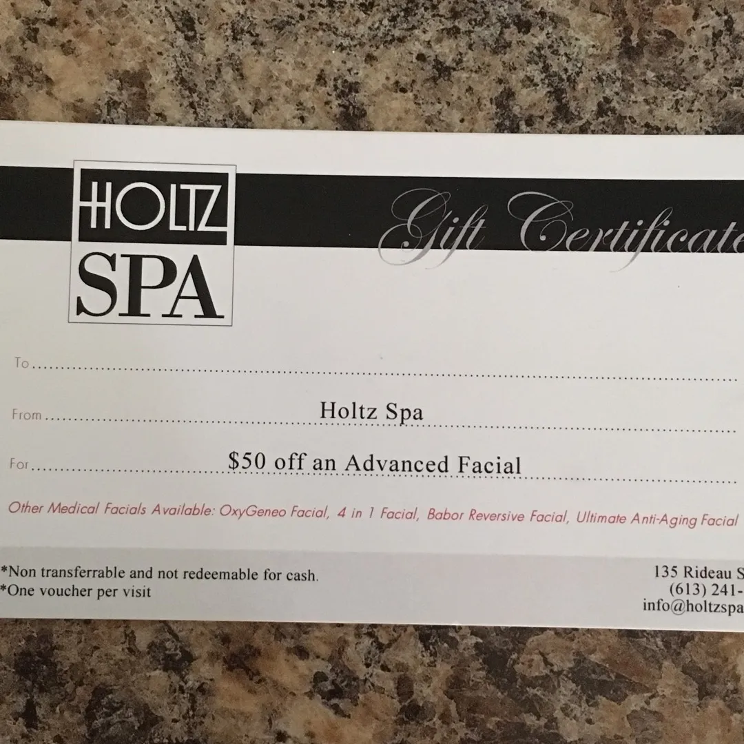 Holtz Spa - $50 Off Advanced facial photo 1