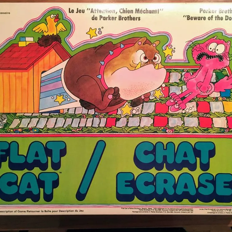 Vintage Rare Boardgame Flat Cat photo 1