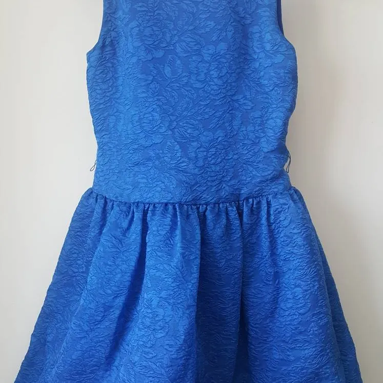 BCBG Maxazria blue sleeveless dress photo 1