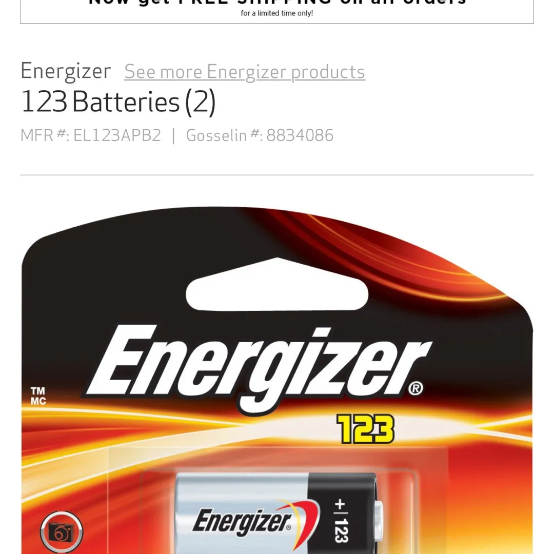 Iso Cr123 Batteries photo 1
