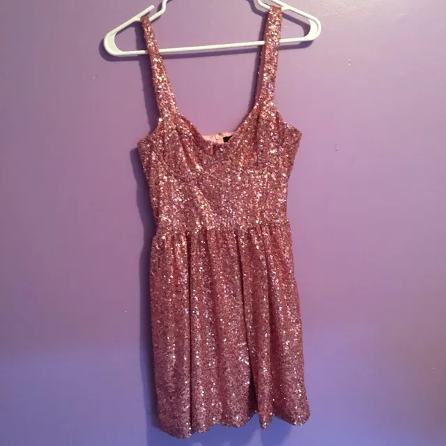 Pink Sequin Dress photo 1