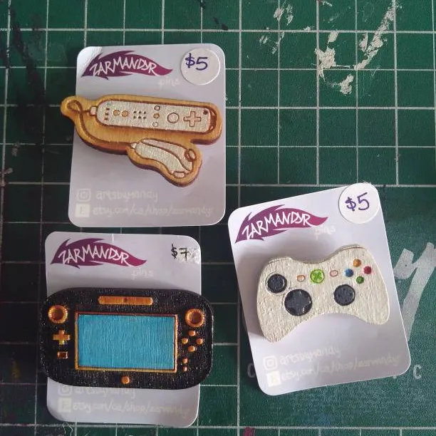 Wooden Game Controller Pins photo 1