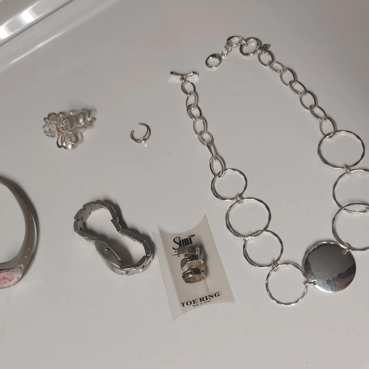 Silver jewelry/watch bundle (8 items) photo 1