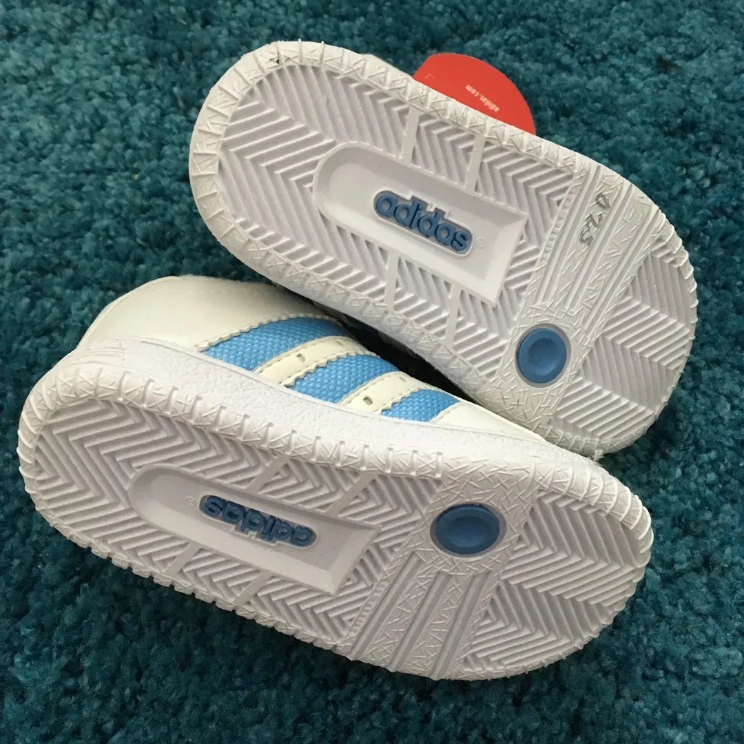 Brand New Infant Baby Adidas Basketball Shoes (US 5K) photo 3