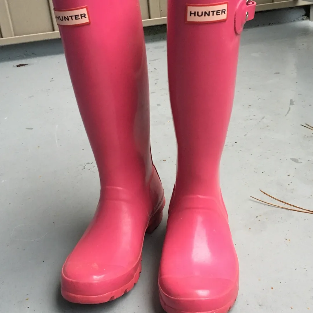 Hunter Rain Boots Size 5 photo 1