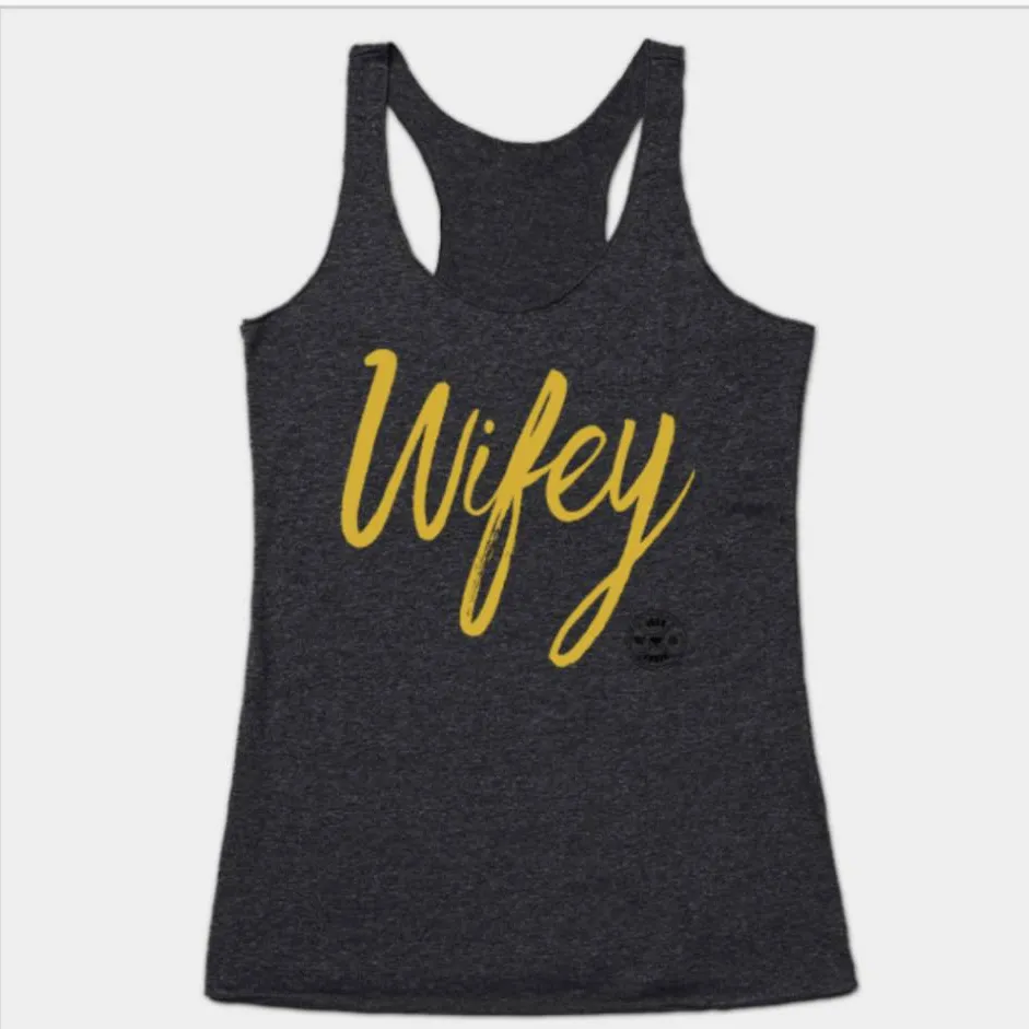 Wifey Racer back Tank Top Small photo 1