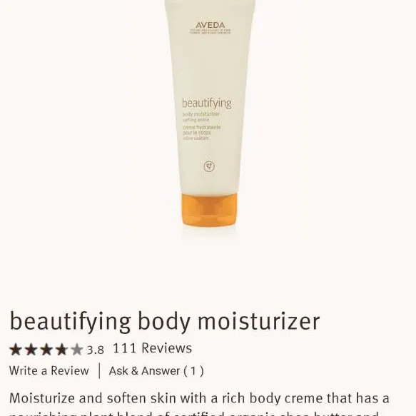 🧖‍♀️ Aveda beautifying body moisturizer photo 3