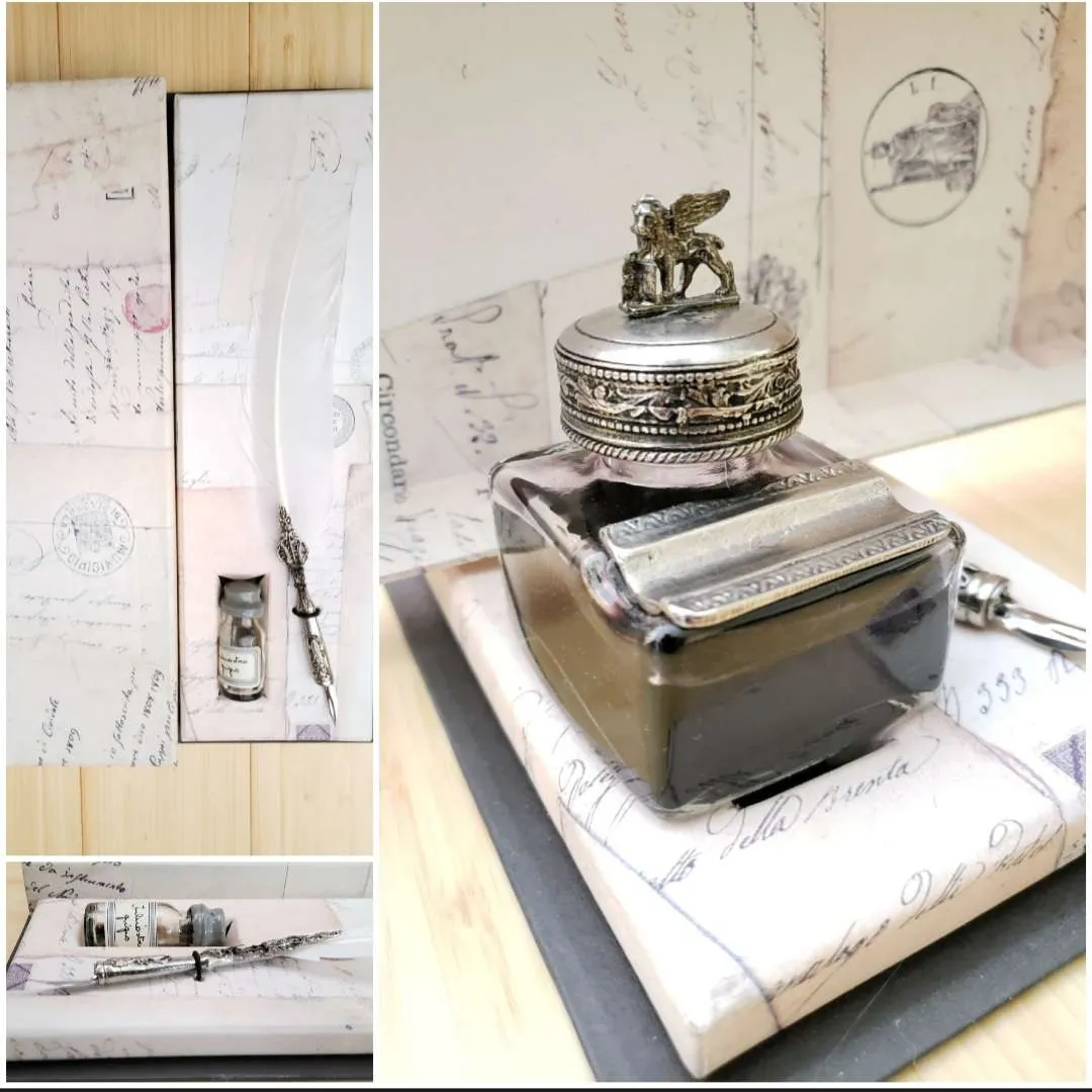 Gryphon Inkwell  &  Calligraphy writing instrument photo 1