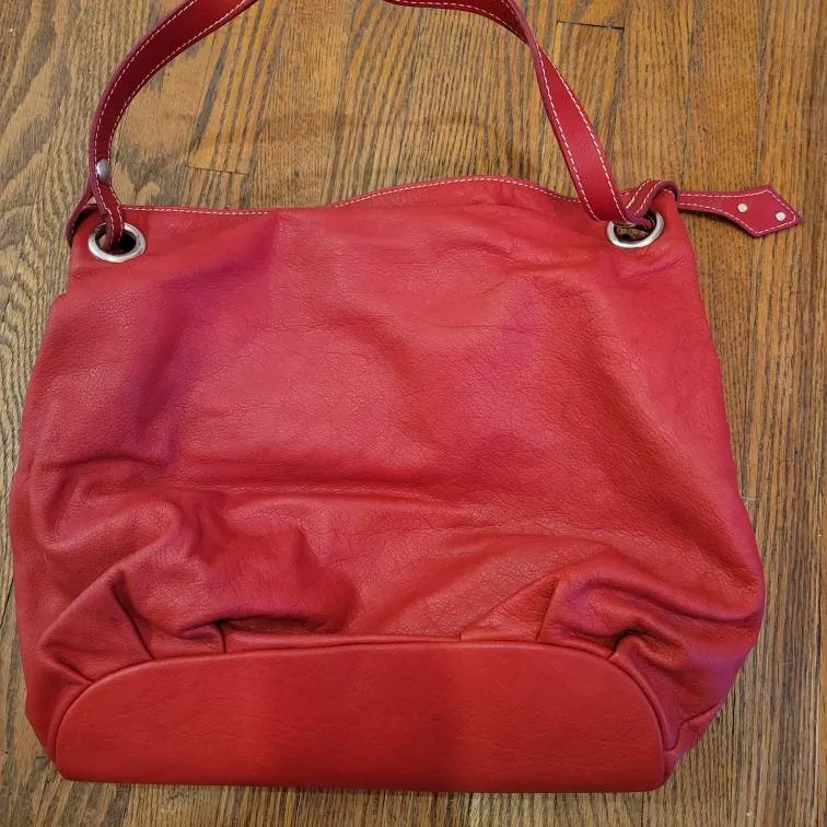 Ferchi Red Leather Handbag - Never Been Used photo 1