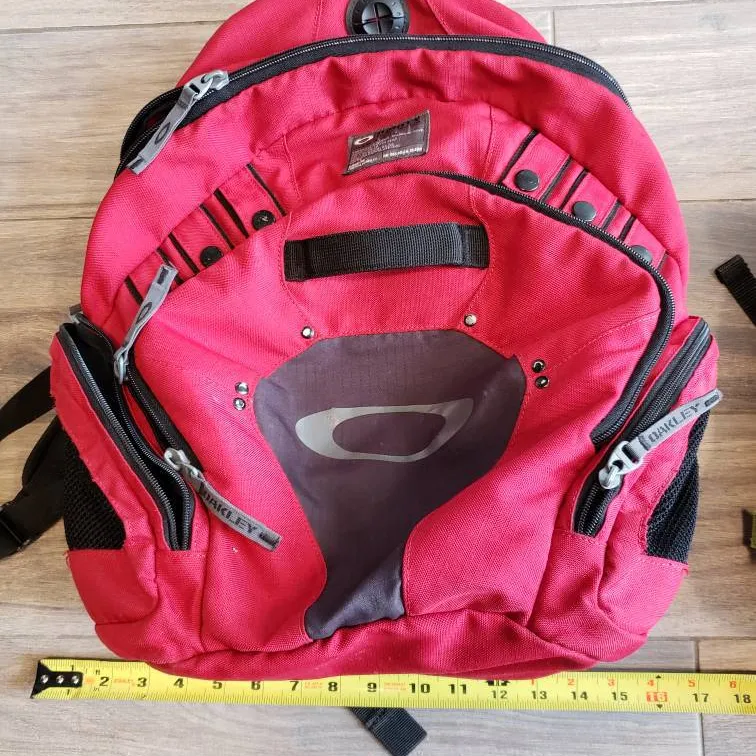 Red Oakley Backpack photo 1