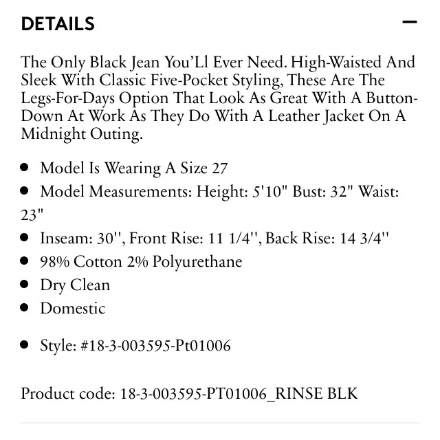 Equipment Jeans- Black Size 25 photo 3