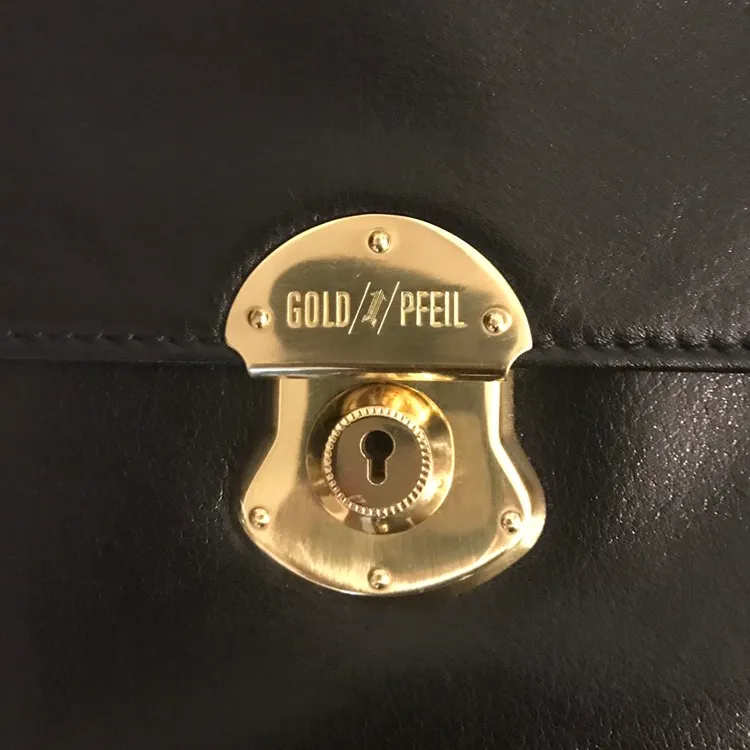 Goldpfeil Black Leather Briefcase photo 4