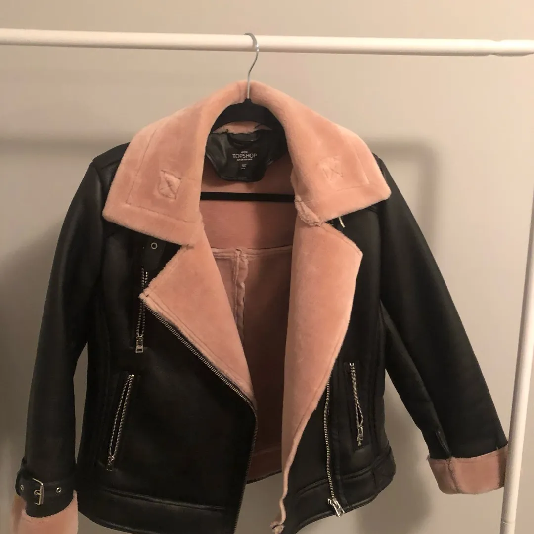Pink Leather Topshop Jacket! photo 1