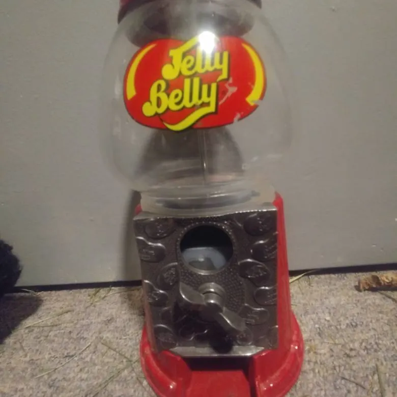 Gum Ball Machine Metal And Glass Coin Operated photo 1